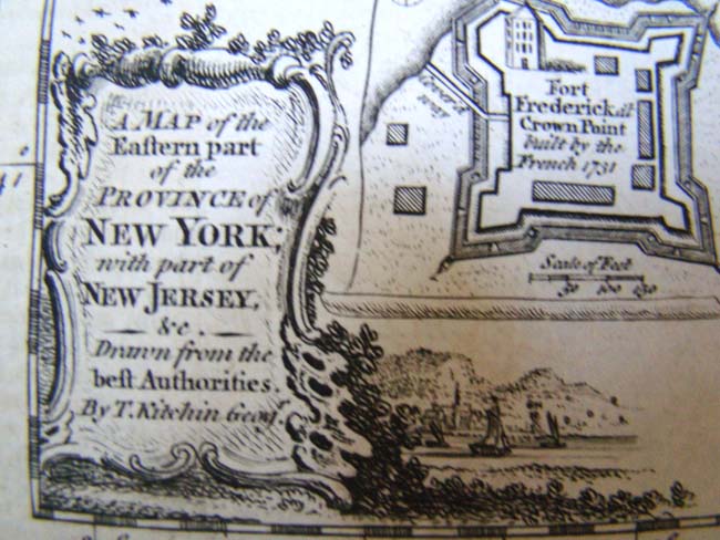 A map published in 1756 showing the "Eastern part of the Province of New York with part of New Jersey" by Thomas Kitchin — image 2